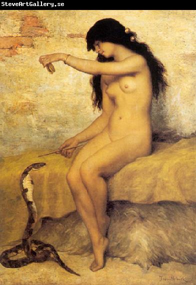 Paul Desire Trouillebert The Nude Snake Charmer